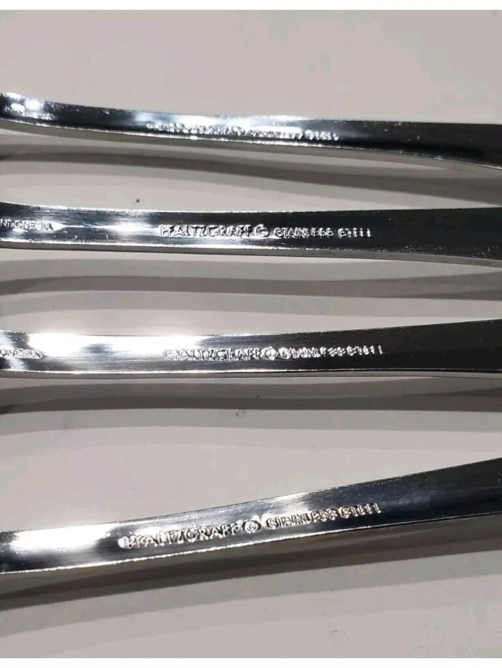 Pfaltzgraff ELLINGTON Flatware Forks Spoons Knives Stainless Steel 18/8 Lot Of 6